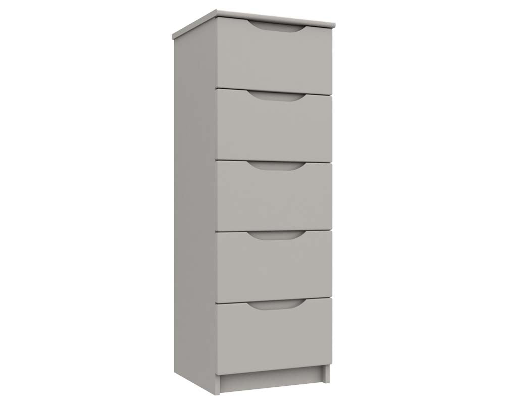 Sutton Cashmere Grey High Gloss Tallboy