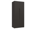 Sutton Graphite Grey High Gloss 2 Door Wardrobe