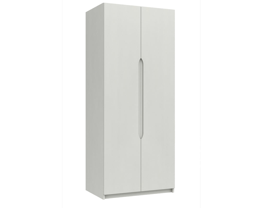 Sutton Alpine White High Gloss 2 Door Robe