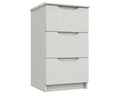 Sutton Alpine White High Gloss 3 Drawer Bedside