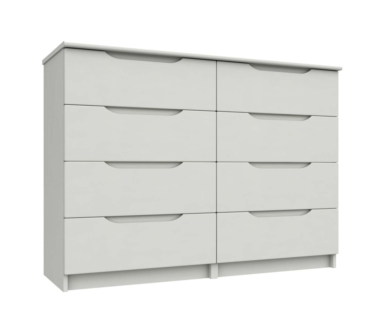 Sutton Alpine White High Gloss 4 Drawer Double Chest