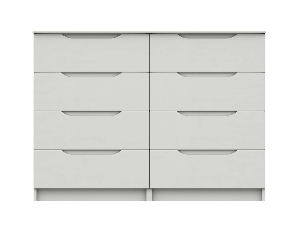 Sutton Alpine White High Gloss 4 Drawer Double Chest