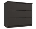 Sutton Graphite Grey High Gloss 3 Drawer Chest