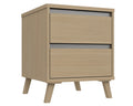 Thames Natural Oak 2 Drawer Bedside