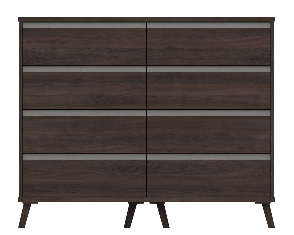 Thames Truffle Oak 4 Drawer Double Chest