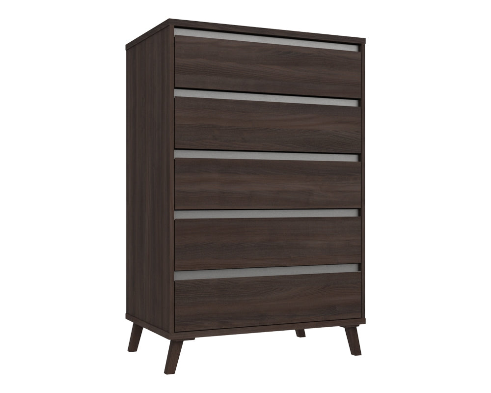 Thames Truffle Oak 5 Drawer Chest