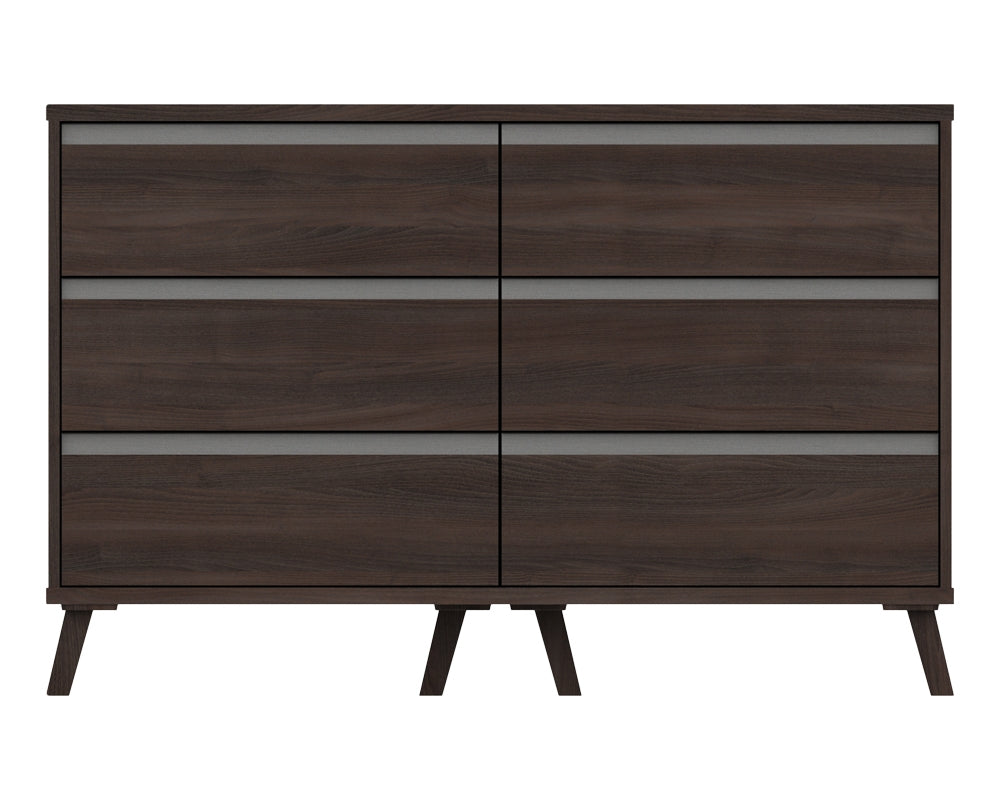 Thames Truffle Oak 3 Drawer Double Chest