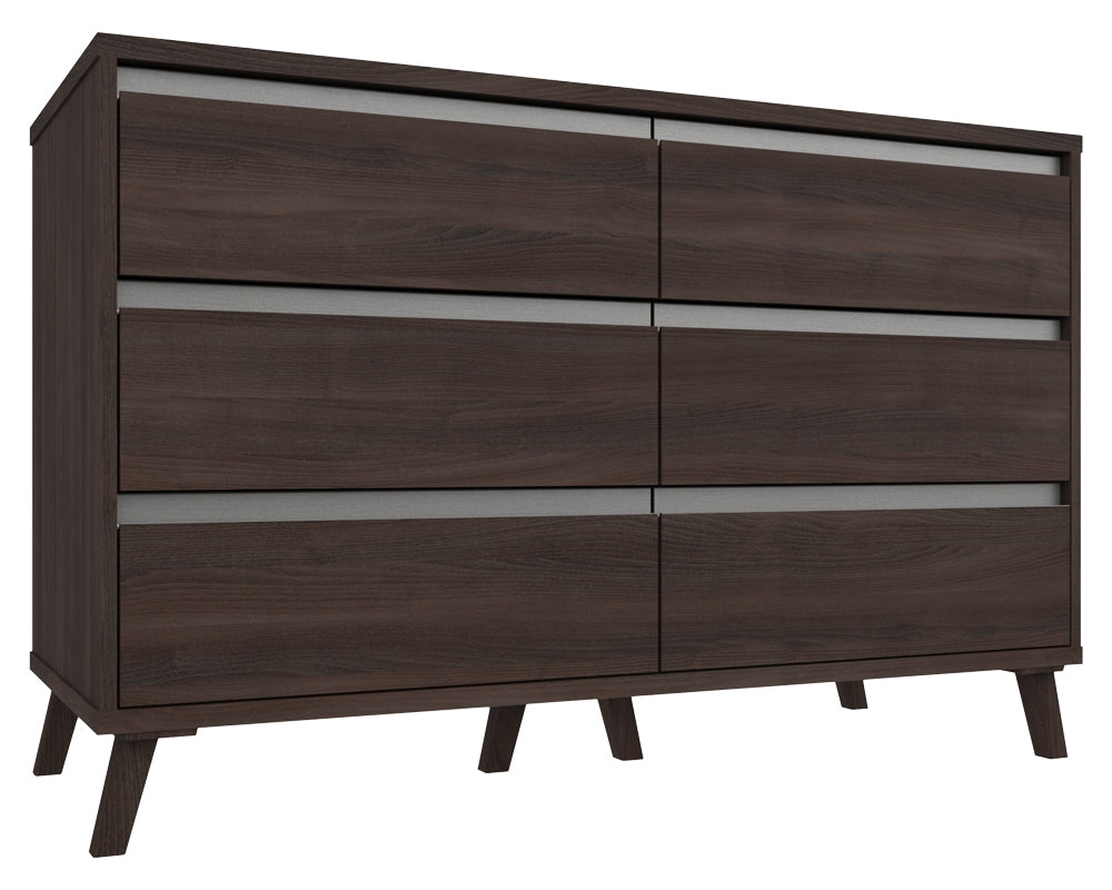 Thames Truffle Oak 3 Drawer Double Chest