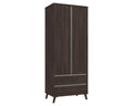 Thames Truffle Oak 2 Door Combi Wardrobe
