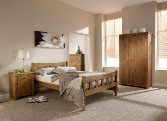 Havana Rustic Pine 5 Drawer Narrow Chest