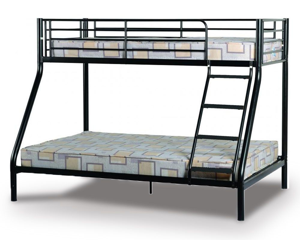 Tobias Black Triple Bunk Bed