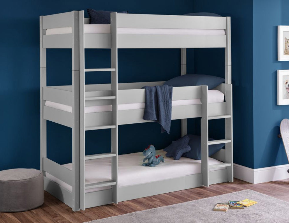 Three Tier Grey Bunk Bed
