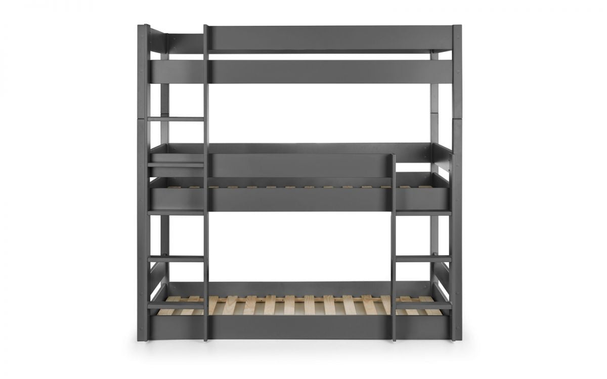Three Tier Anthracite Bunk Bed