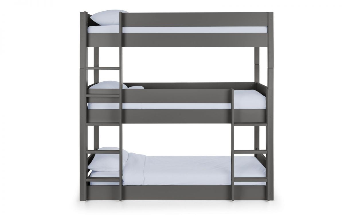 Three Tier Anthracite Bunk Bed