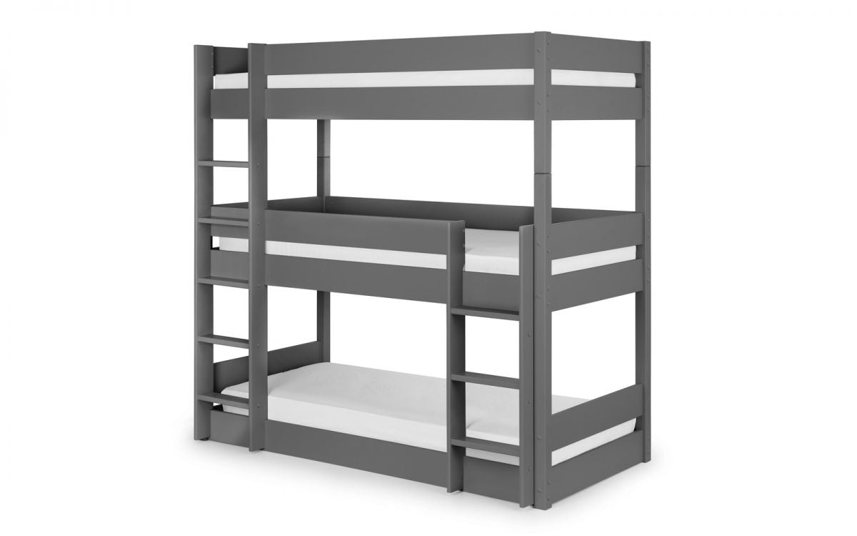 Three Tier Anthracite Bunk Bed