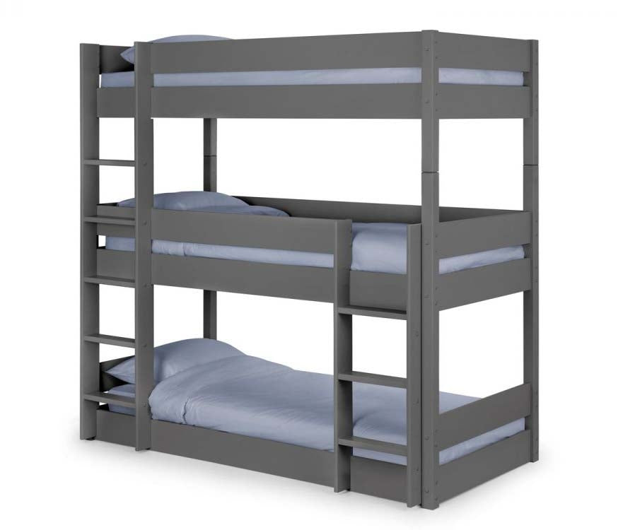 Three Tier Anthracite Bunk Bed