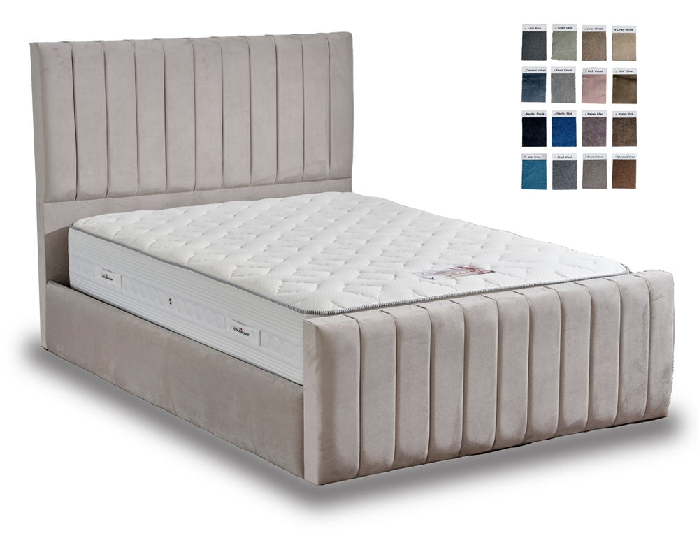 Nice Upholstered Double Bed Frame