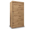 Harrogate Rustic Oak Sliding Door Wardrobe 100cm