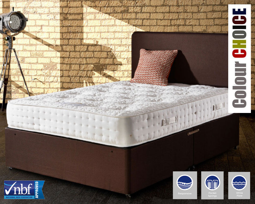 Renoir 1000 Deluxe Three Quarter Divan Bed