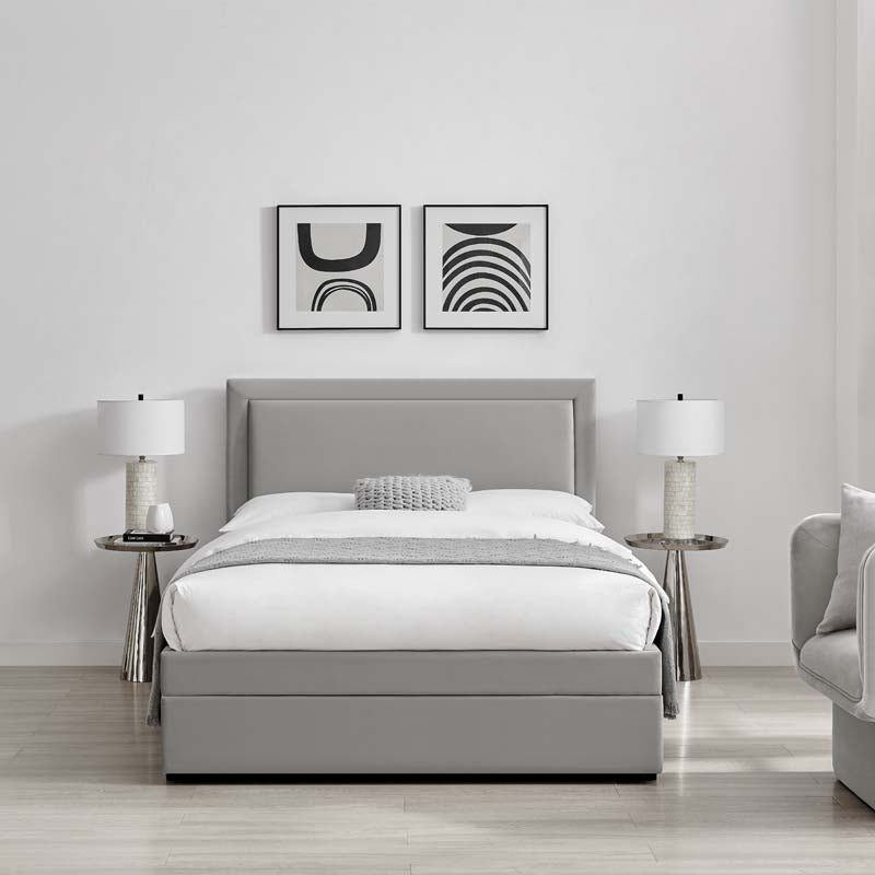 Ursula Grey 1 Drawer Double Bed Frame
