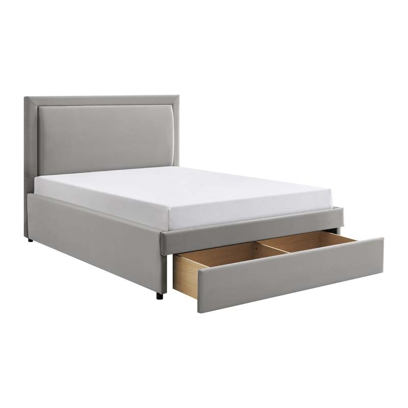 Ursula Grey 1 Drawer Double Bed Frame