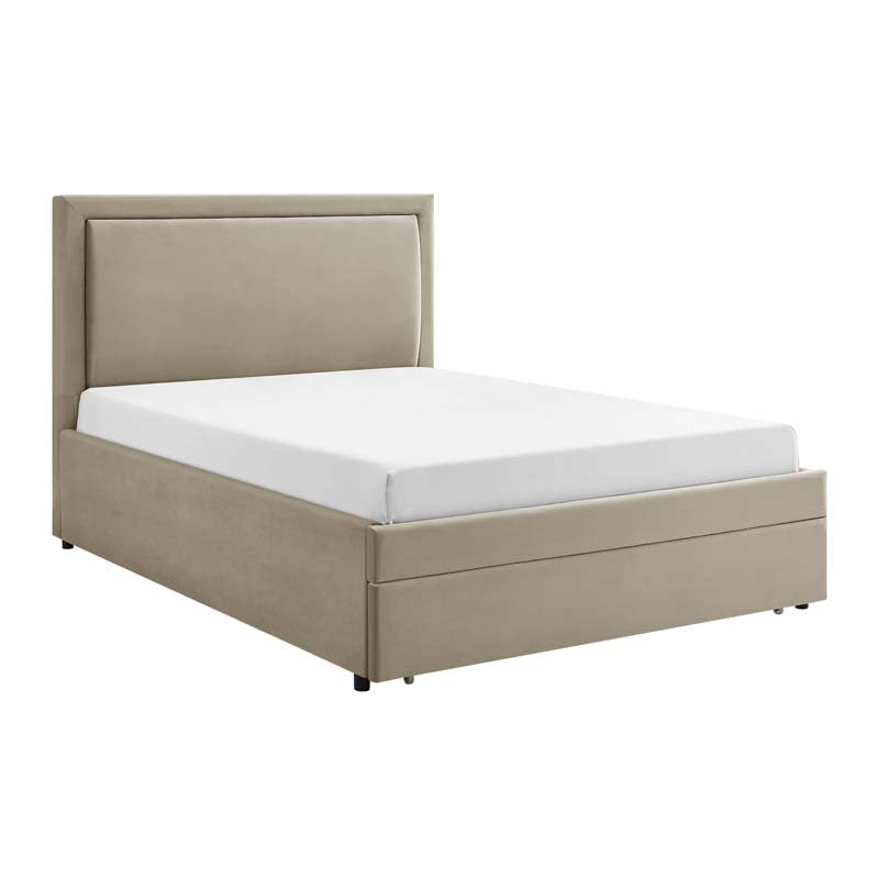 Ursula Pebble 1 Drawer Double Bed Frame