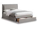 Ursula Grey 1 Drawer Double Bed Frame