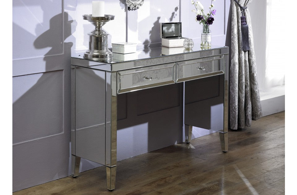 Valencia Plus 2 Drawer Mirror Console Table