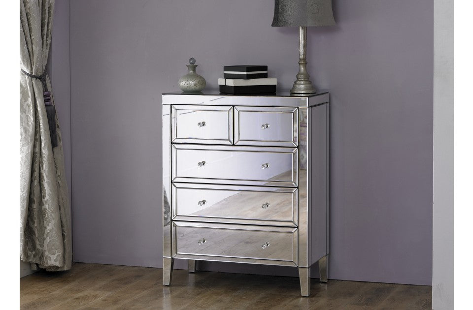 Valencia Plus 3+2 Drawer Mirror Chest