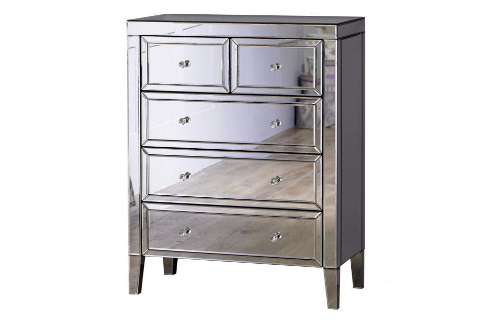 Valencia Plus 3+2 Drawer Mirror Chest