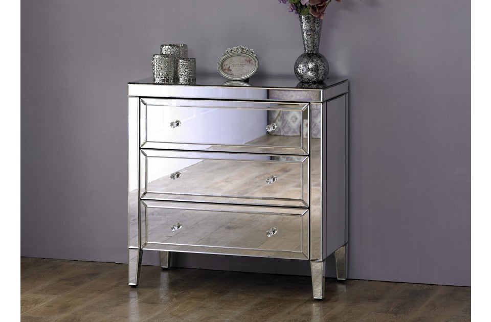Valencia Plus 3 Drawer Mirror Chest