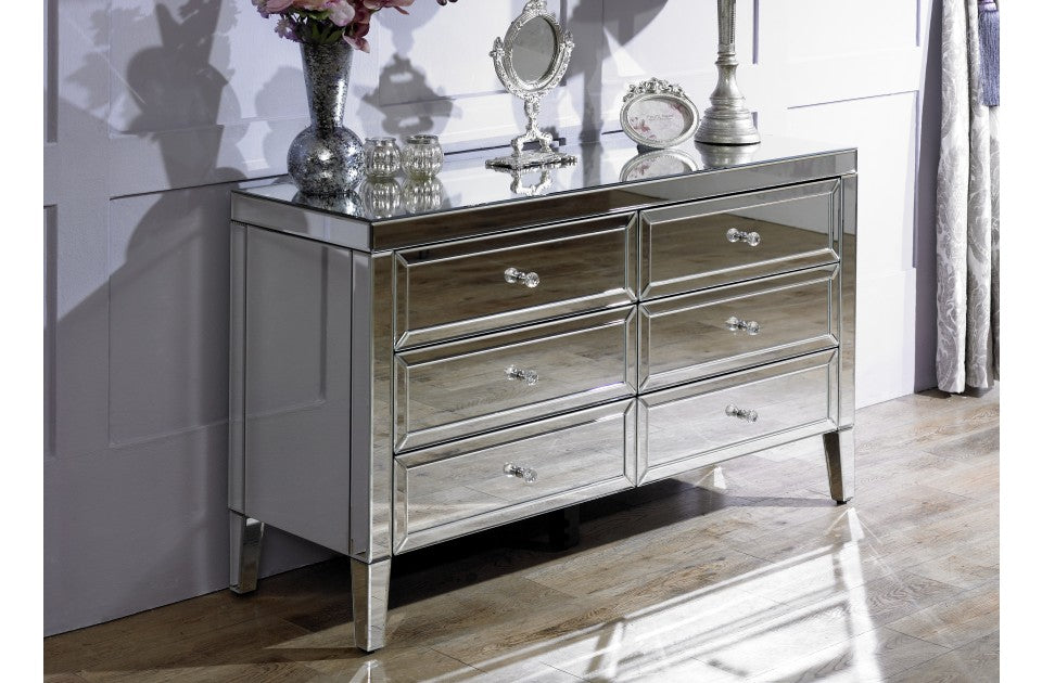 Valencia Plus 6 Drawer Mirror Chest