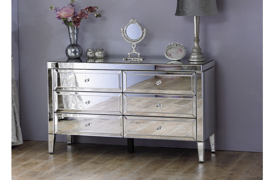 Valencia Plus 6 Drawer Mirror Chest