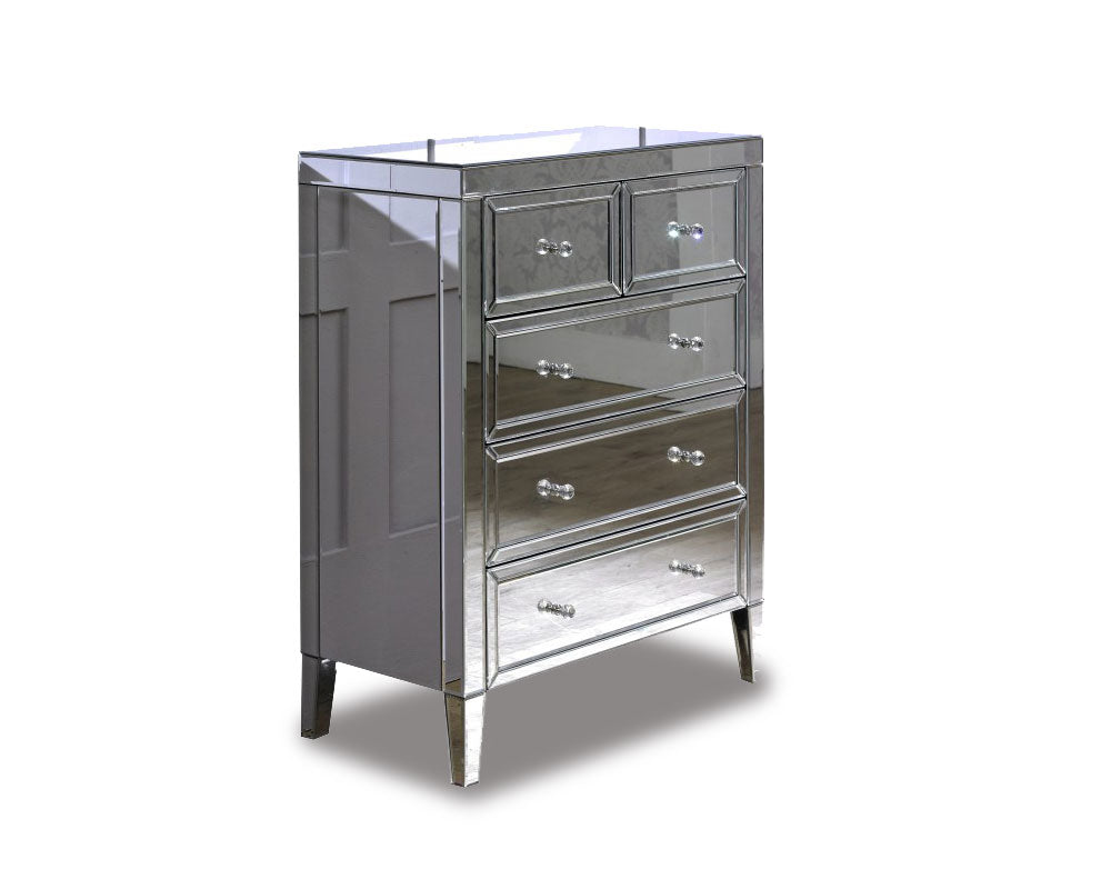 Valencia Plus 3+2 Drawer Mirror Chest