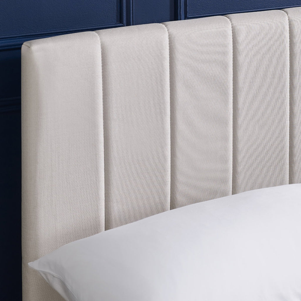 Ventanas Oatmeal Linen Small Double Bed Frame