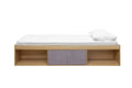Daytona Oak And Grey Storage Bed