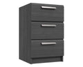 Waterford Graphite 3 Drawer Bedside