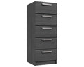 Waterford Graphite 5 Drawer Tallboy