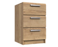 Waterford Oak 3 Drawer Bedside