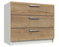 Waterford White And Oak 3 Drawer Chest
