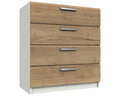 Waterford White And Oak 4 Drawer Chest