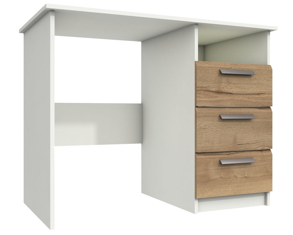 Waterford White And Oak 3 Drawer Dressing Table