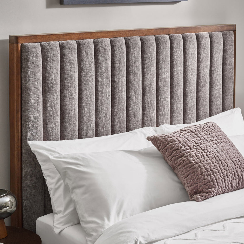 Whitemeadow king size stitched headboard detail