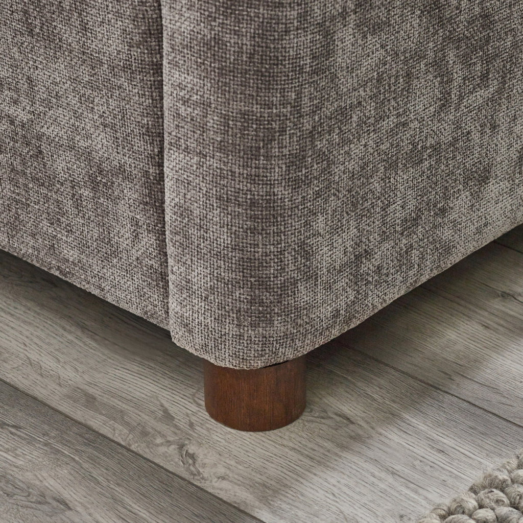 Whitemeadow king size walnut frame detail