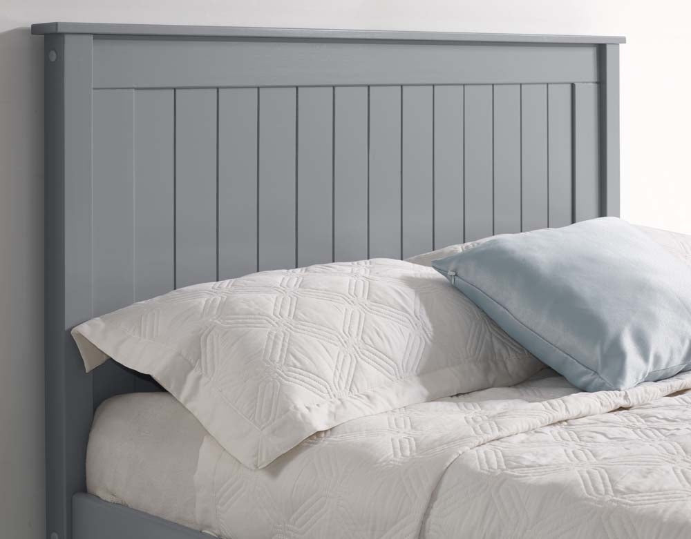 Taurean Grey High Foot King Size Bed Frame