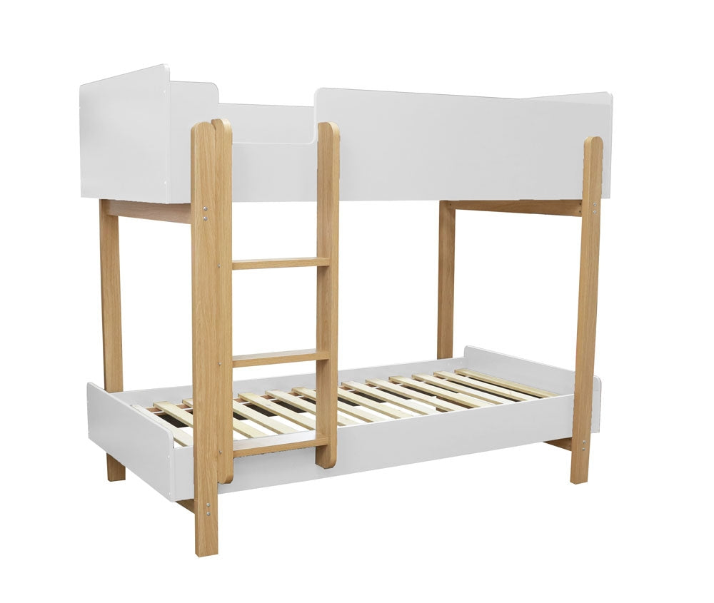 Nero White And Oak Bunk Bed