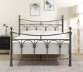 Gemma Nickel King Size Bed Frame