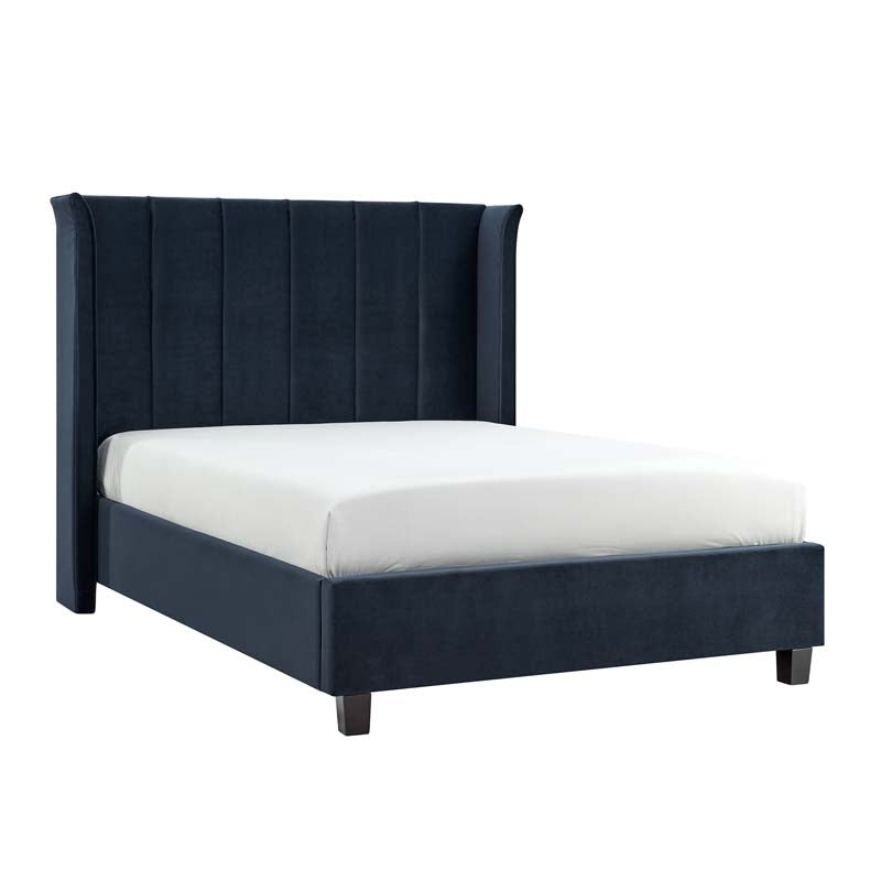 Poland Navy Blue King Size Bed Frame