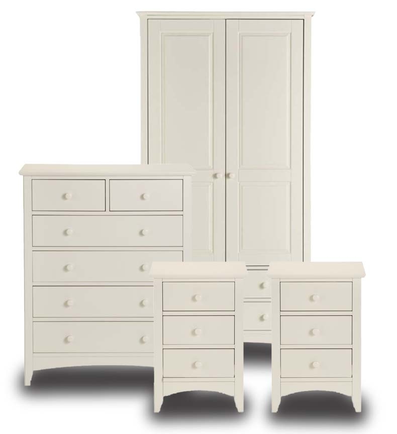 Cambell Stone White Shaker Bedroom Furniture. From £69.