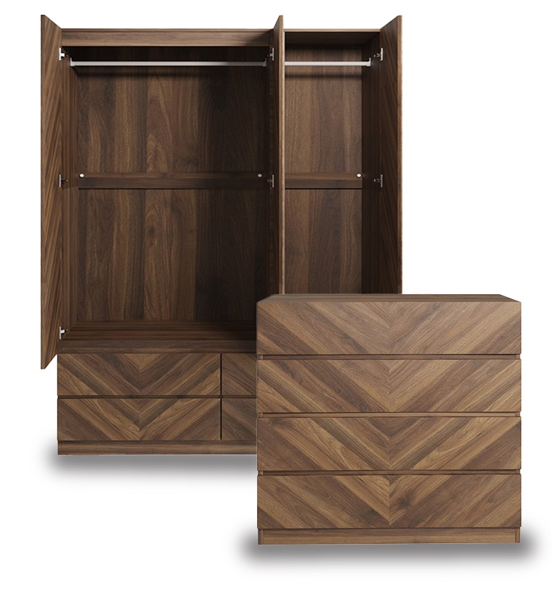 Catalan Walnut Bedroom Furniture